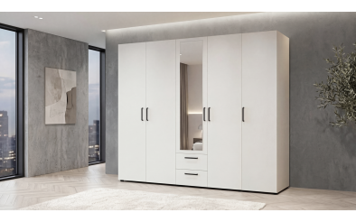 Dulap cu bara pentru umerase si rafturi Bruno XL2 Dulap cu bara pentru umerase si rafturi